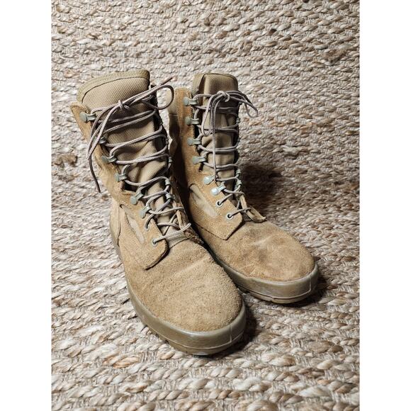 McRae USMC Combat Boots Hot Weather Vibram Men Size 7R Tan US Marines Military main image 9
